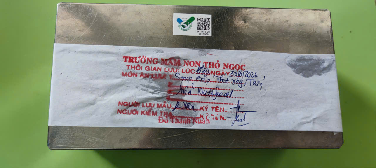 Preserved meal sample