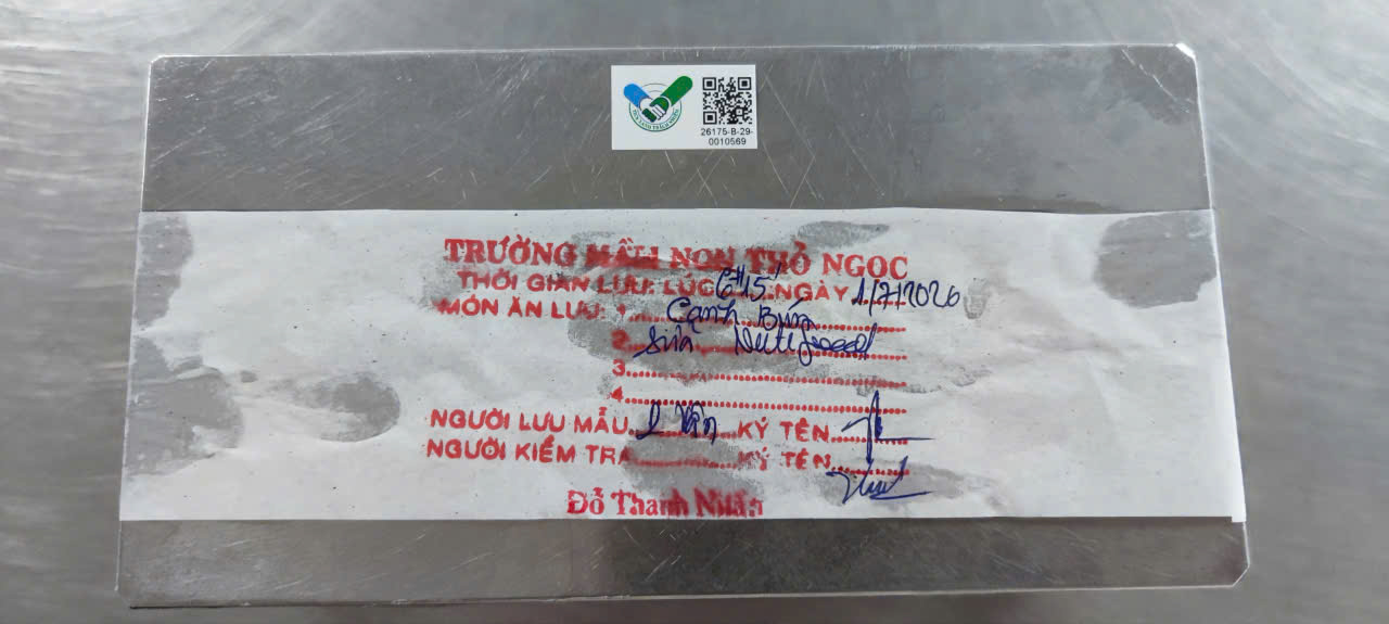 Preserved meal sample