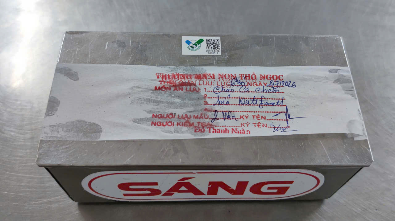 Preserved meal sample