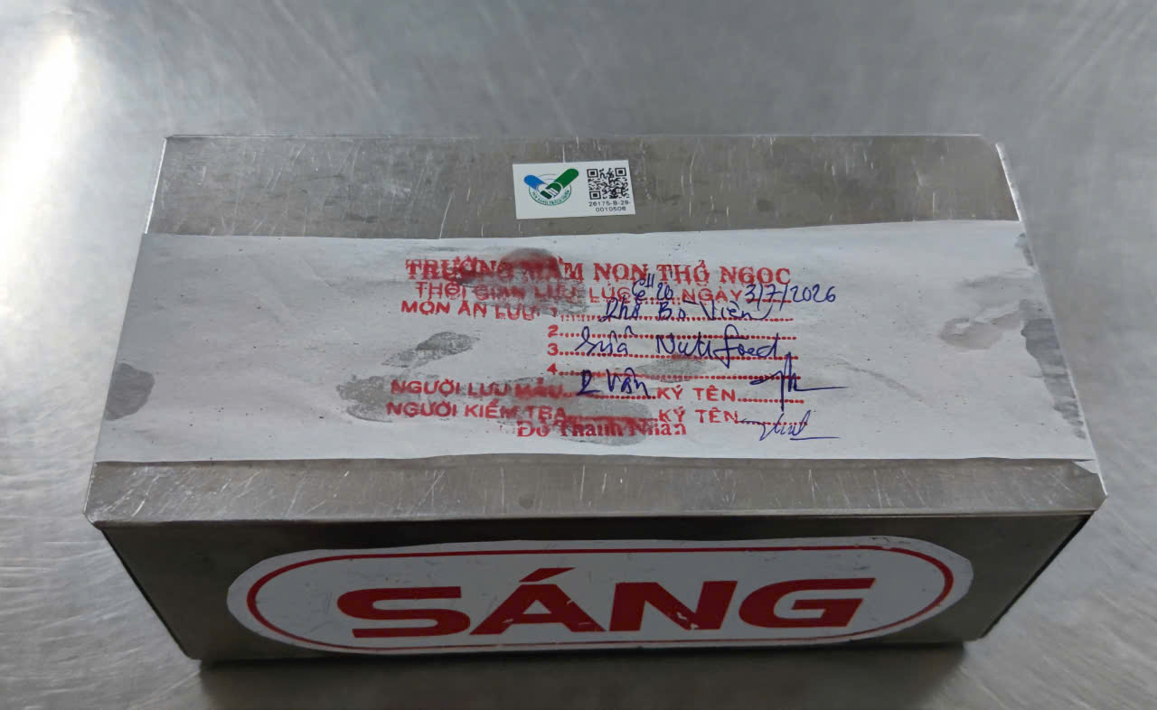 Preserved meal sample