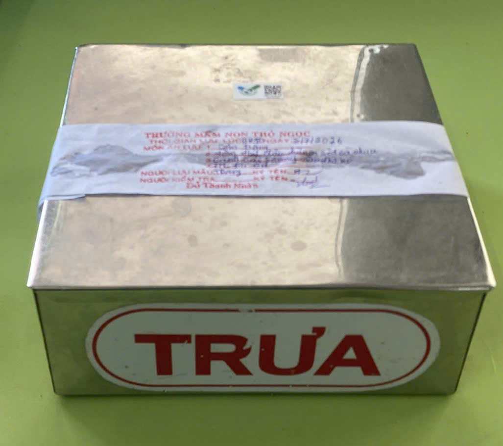 Preserved meal sample