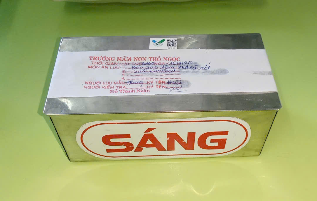Preserved meal sample