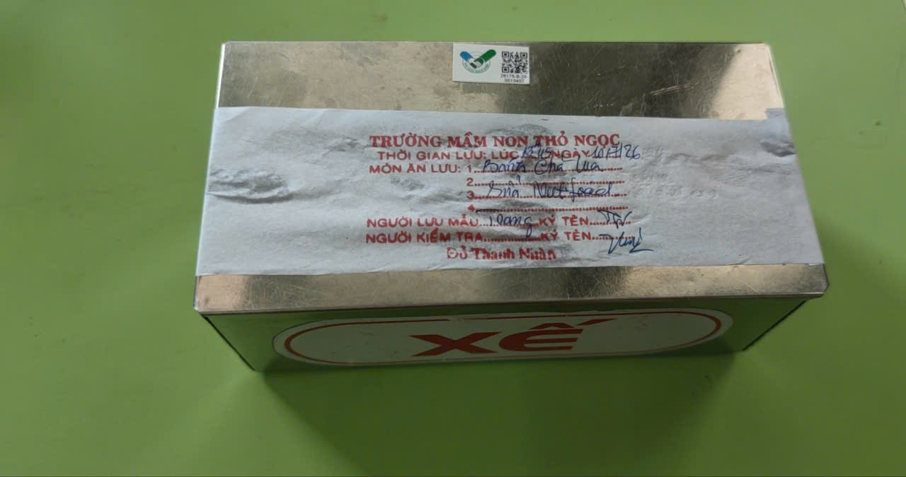 Preserved meal sample