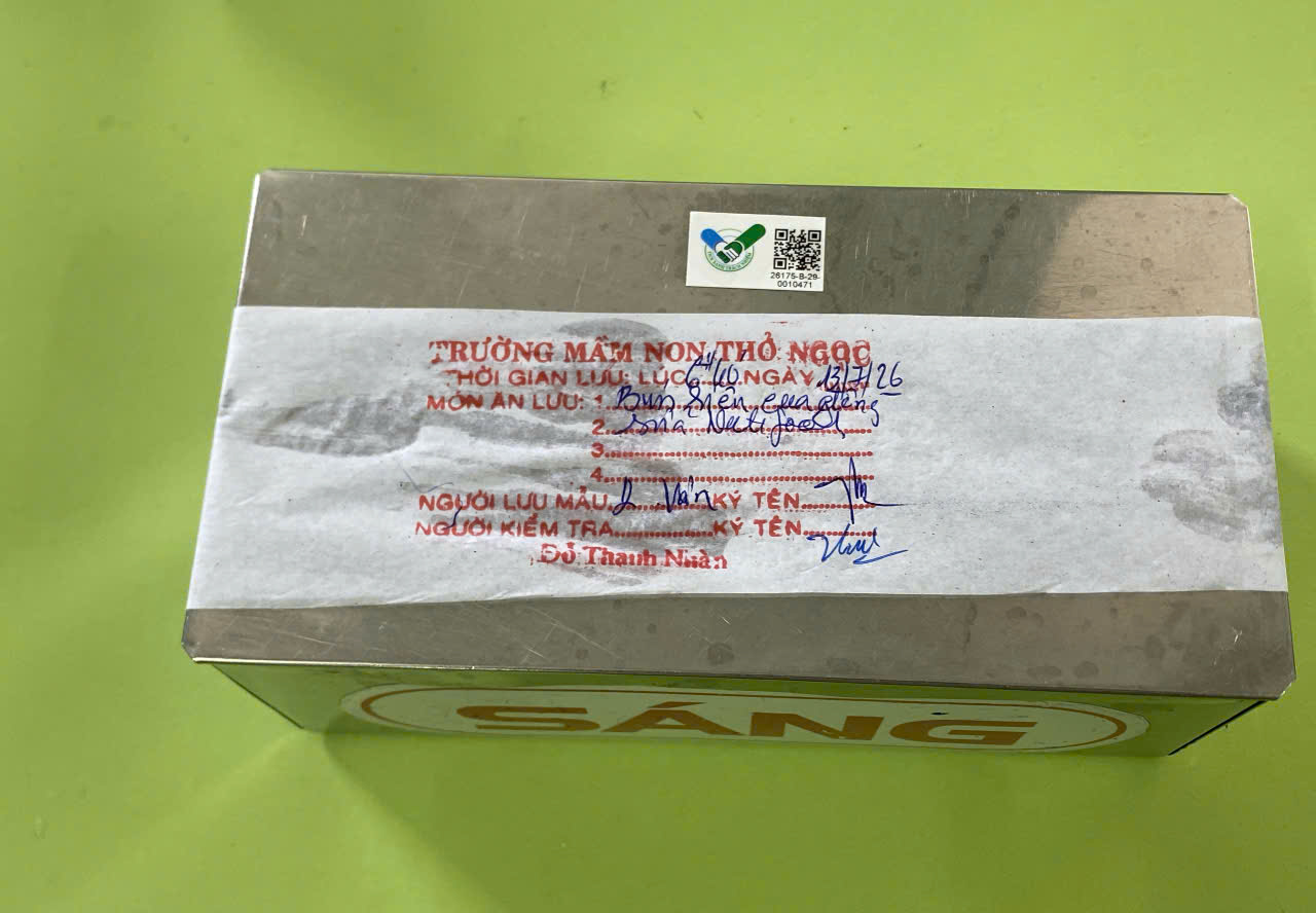 Preserved meal sample