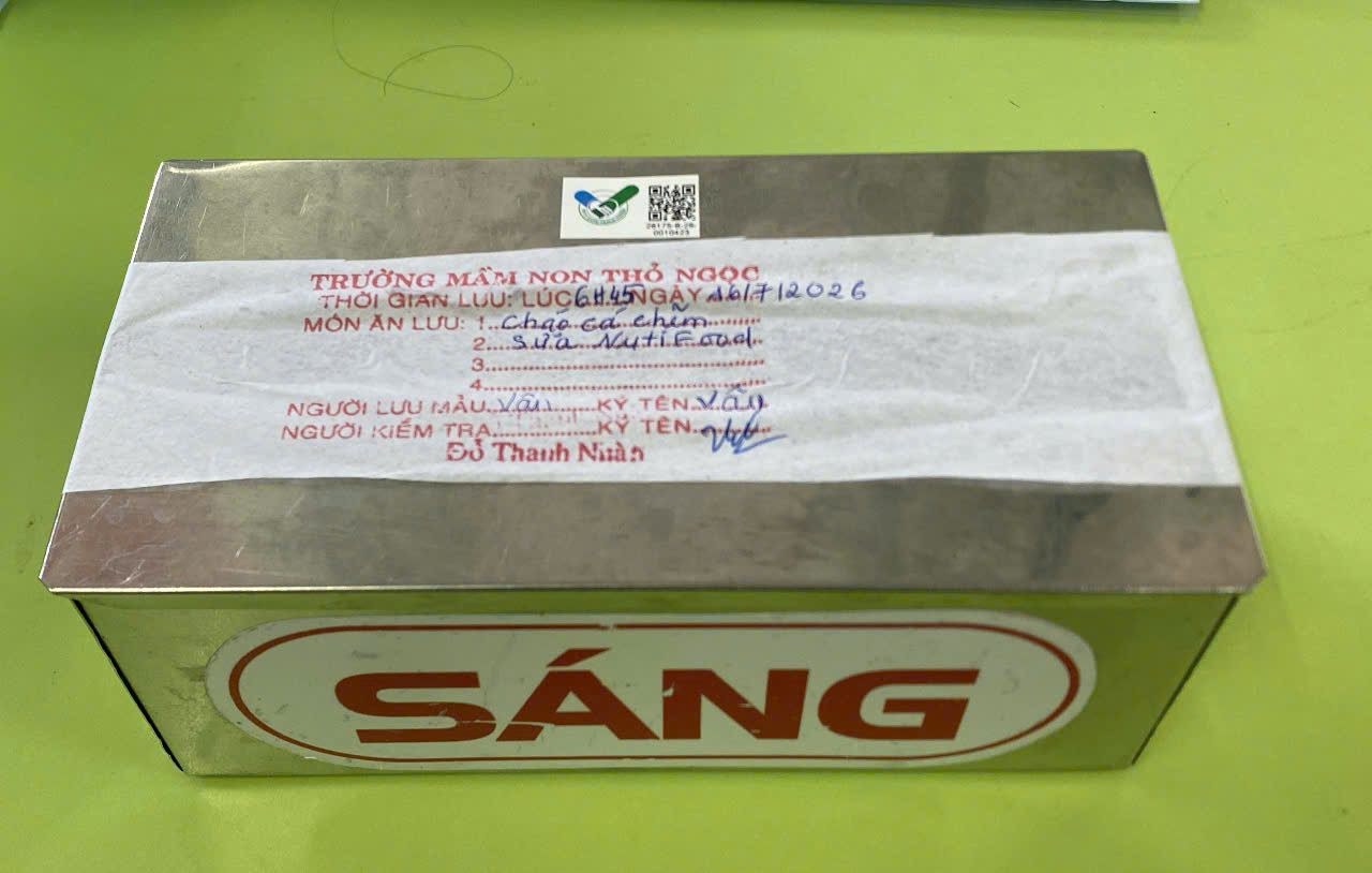 Preserved meal sample