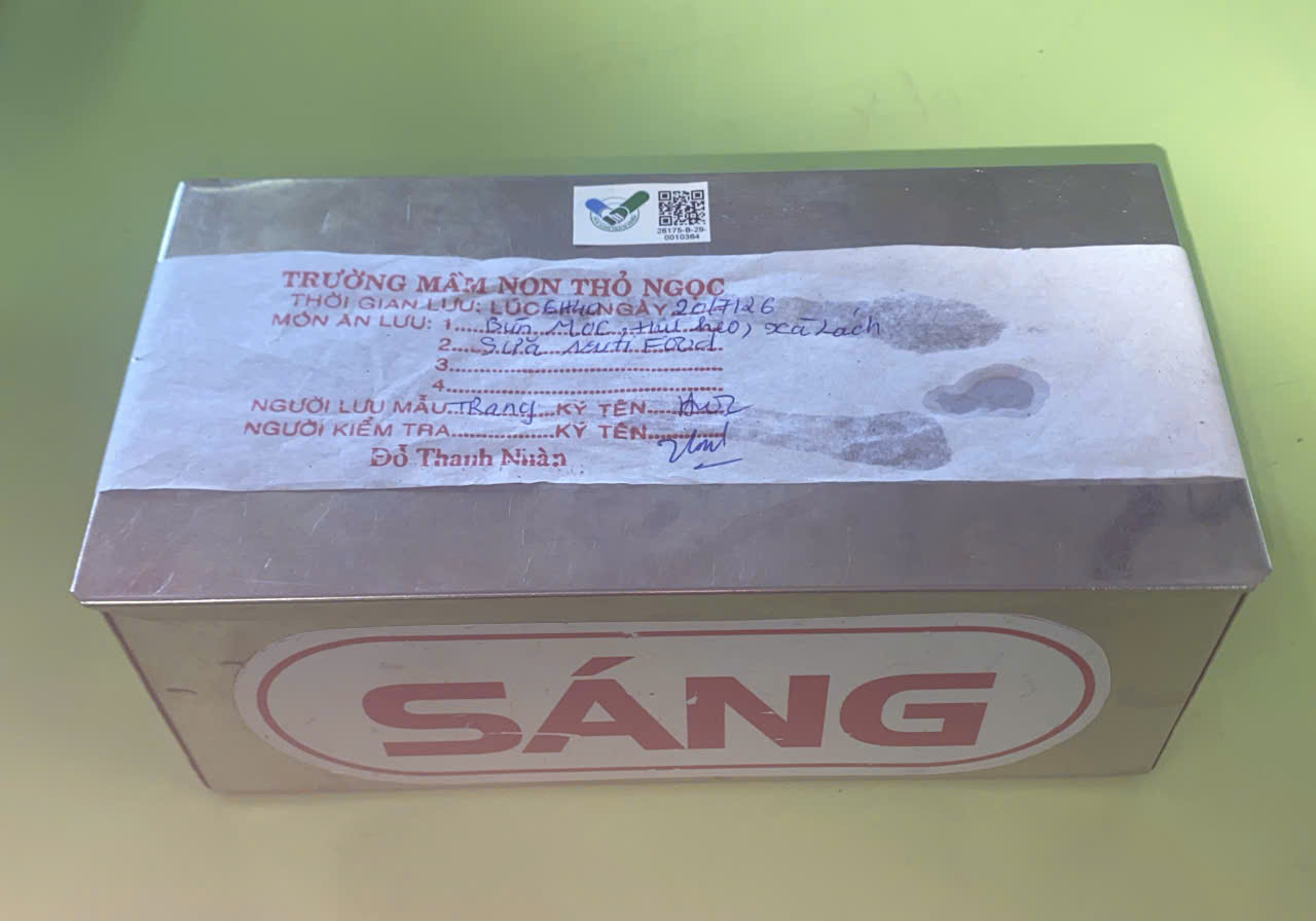 Preserved meal sample