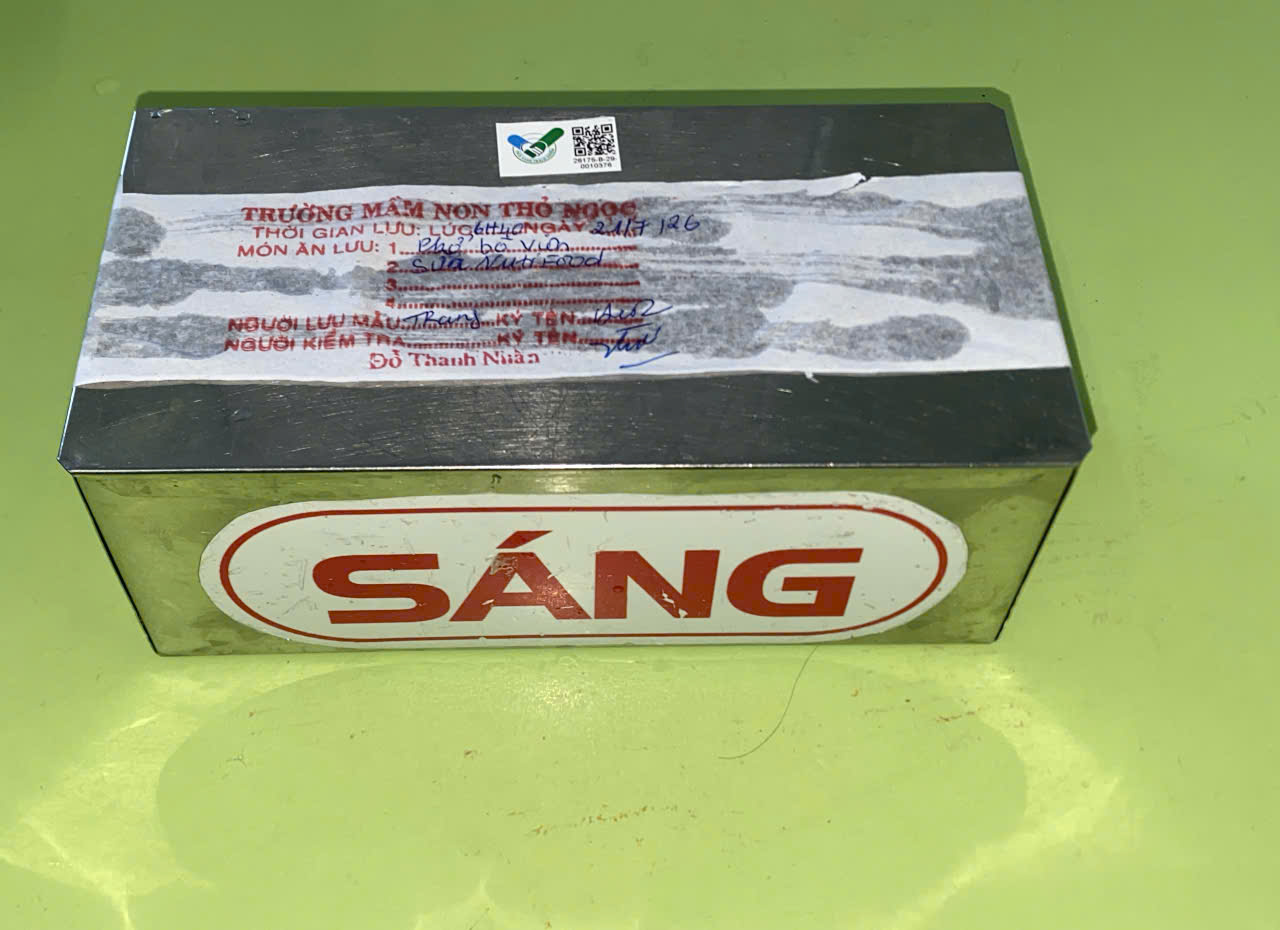 Preserved meal sample