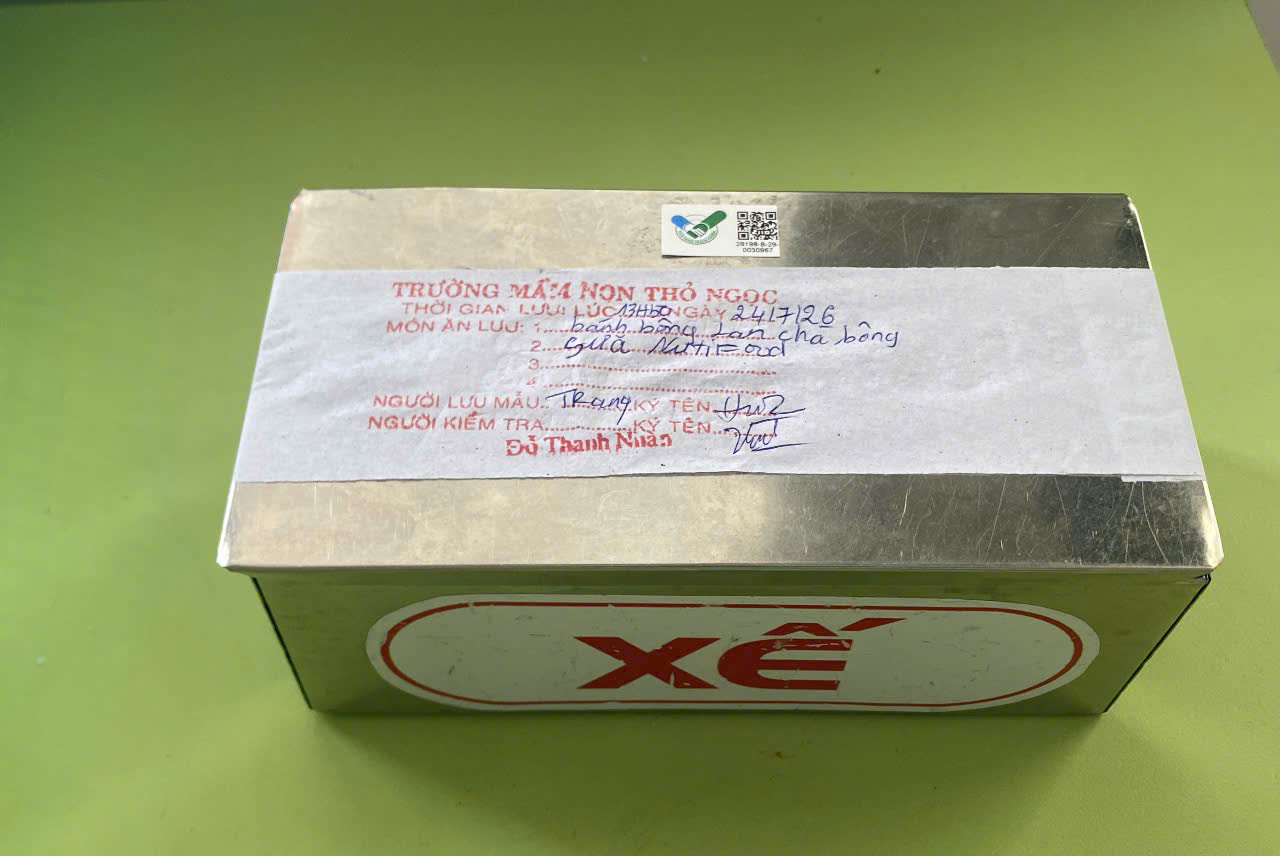 Preserved meal sample