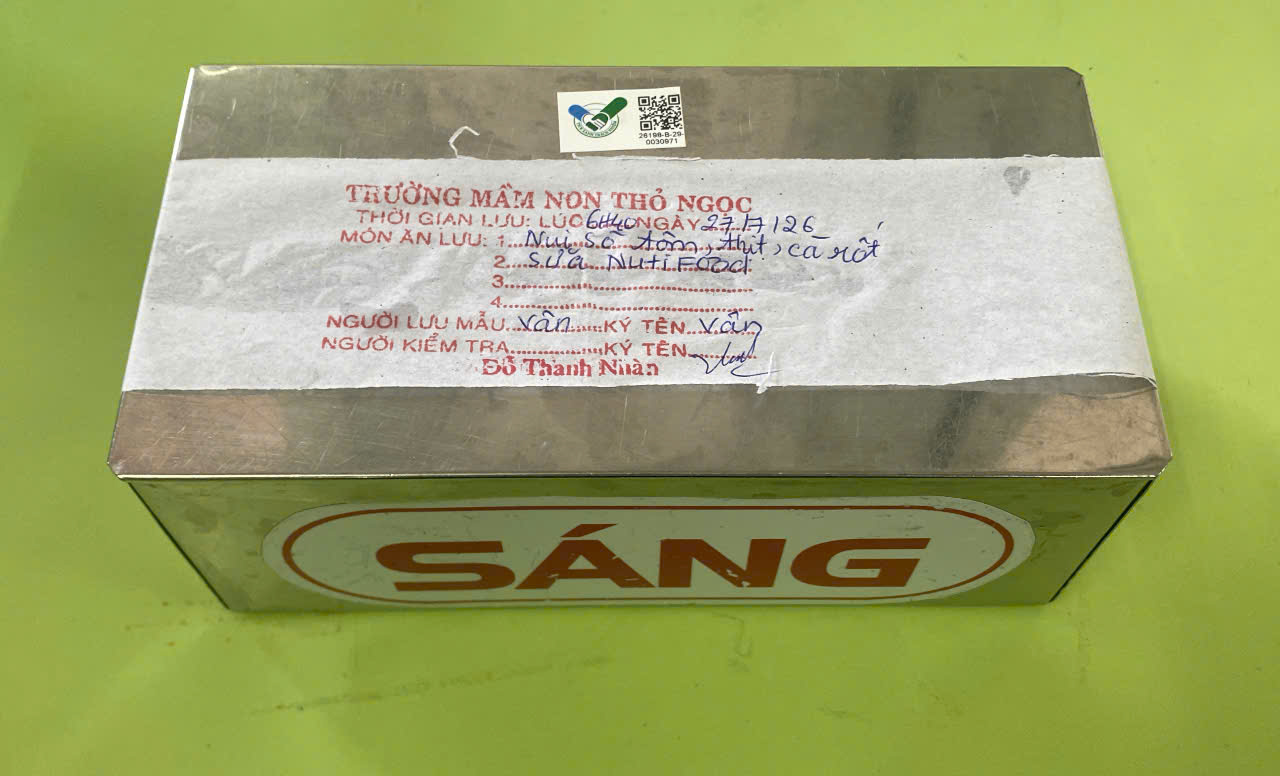 Preserved meal sample