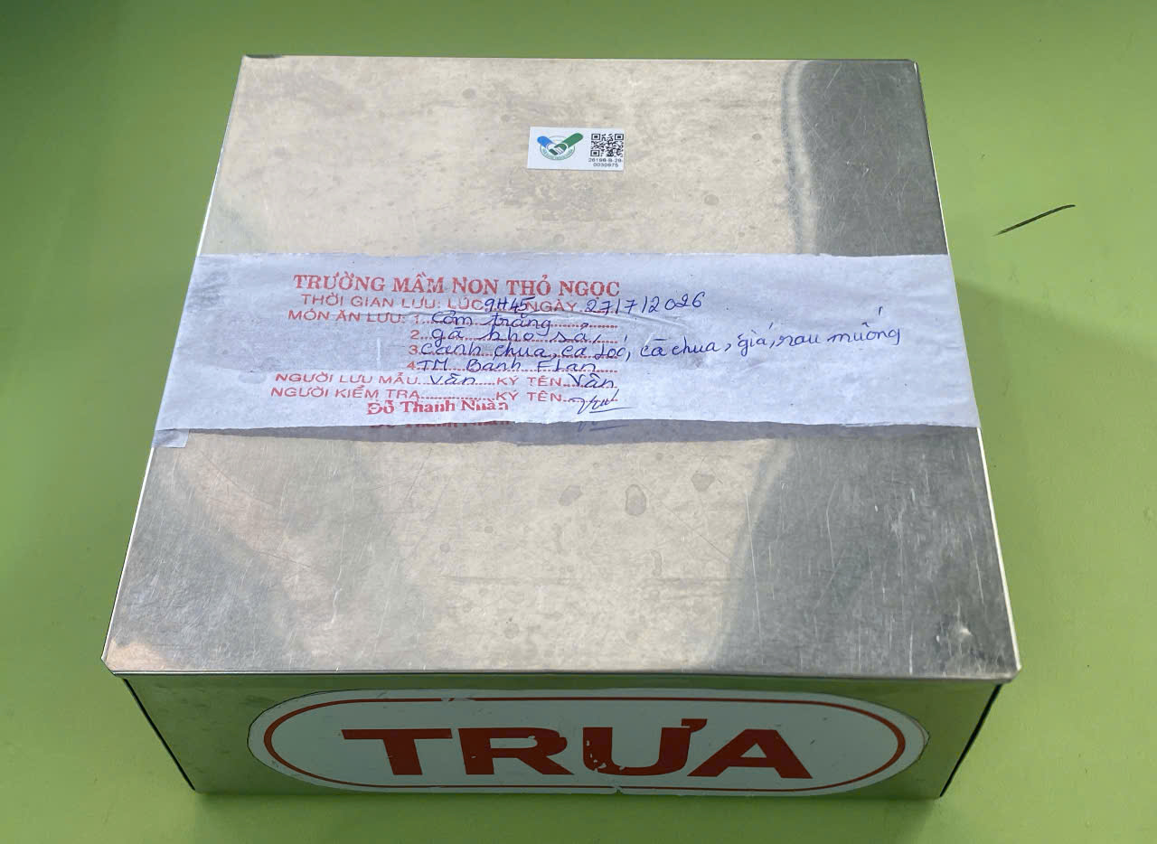 Preserved meal sample