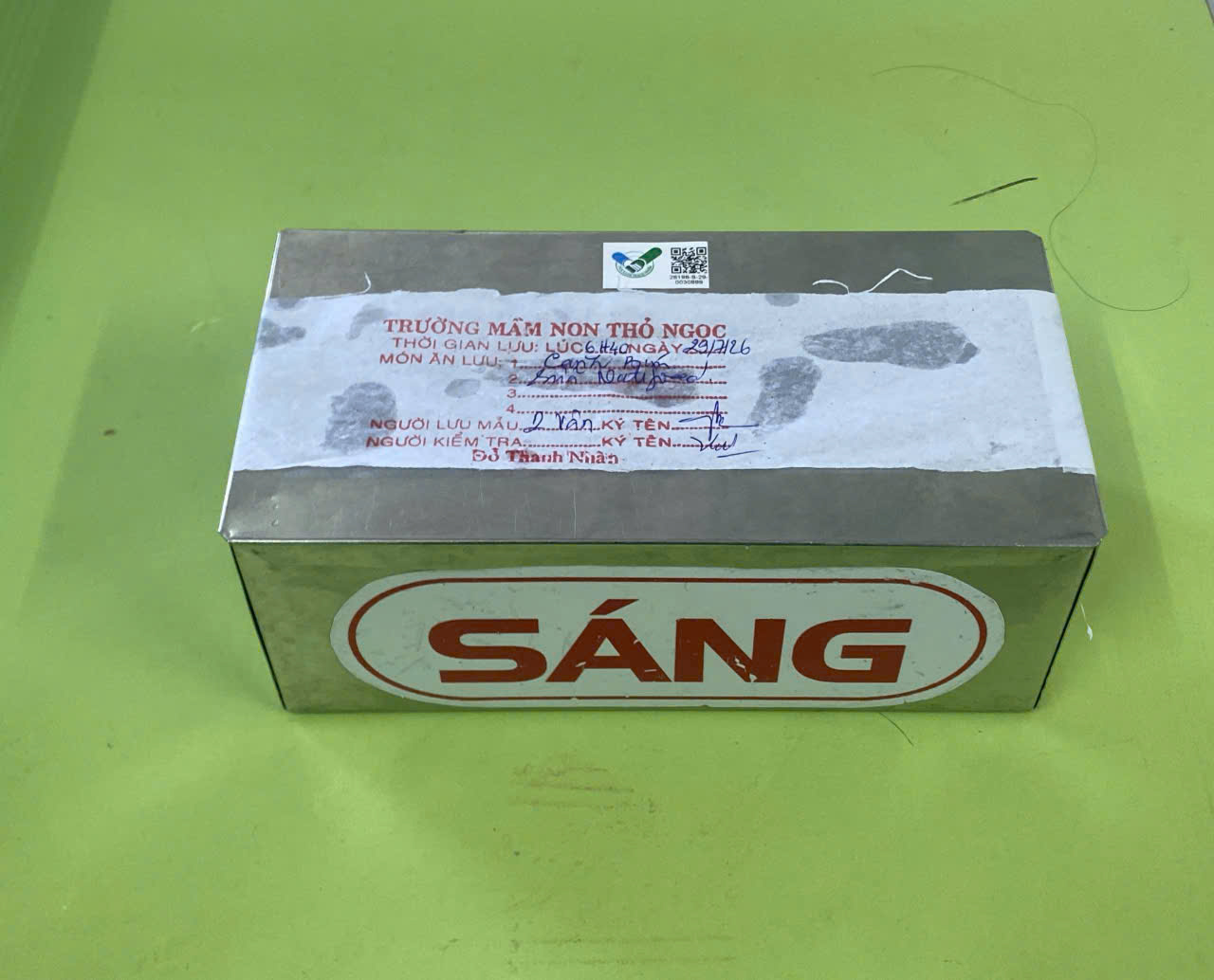 Preserved meal sample