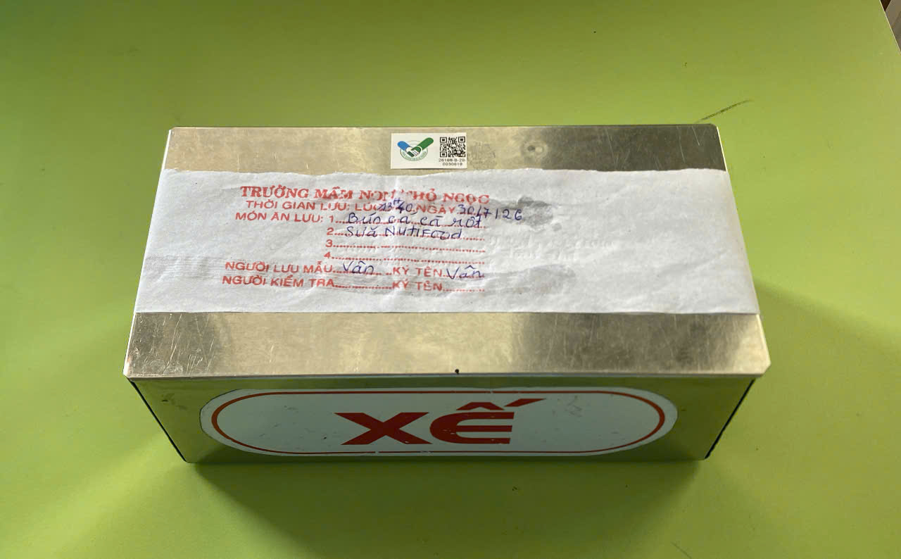 Preserved meal sample