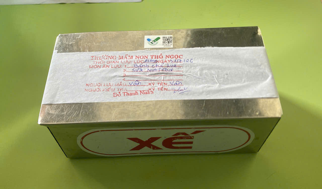 Preserved meal sample