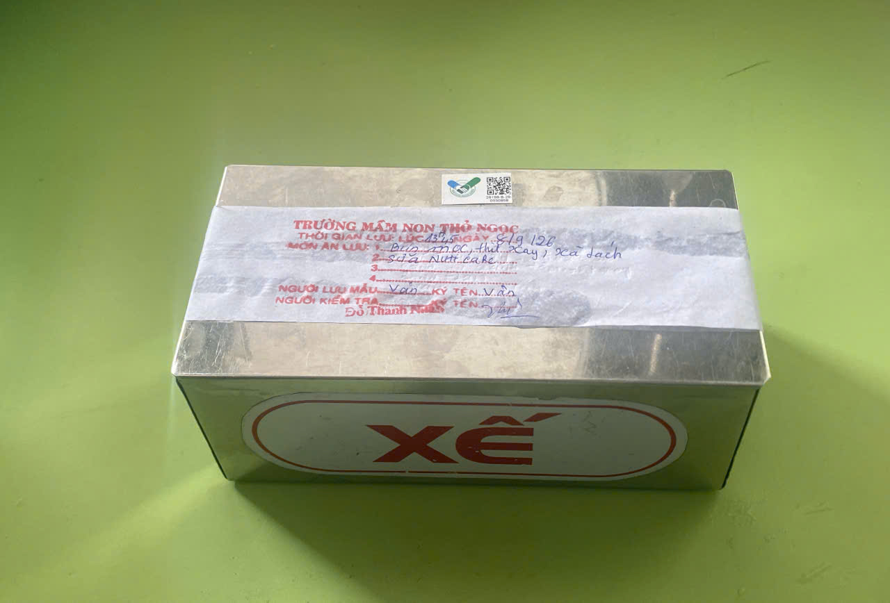 Preserved meal sample