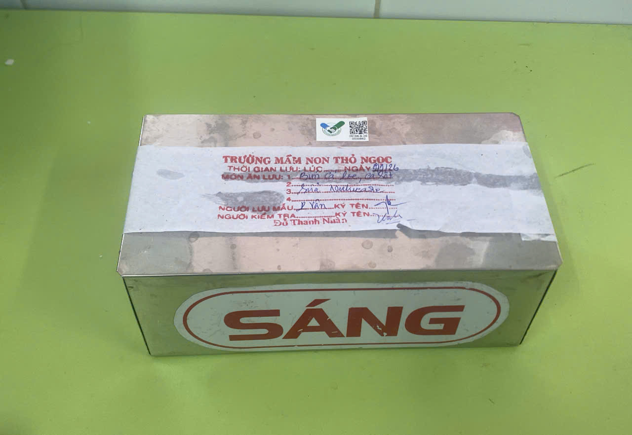 Preserved meal sample
