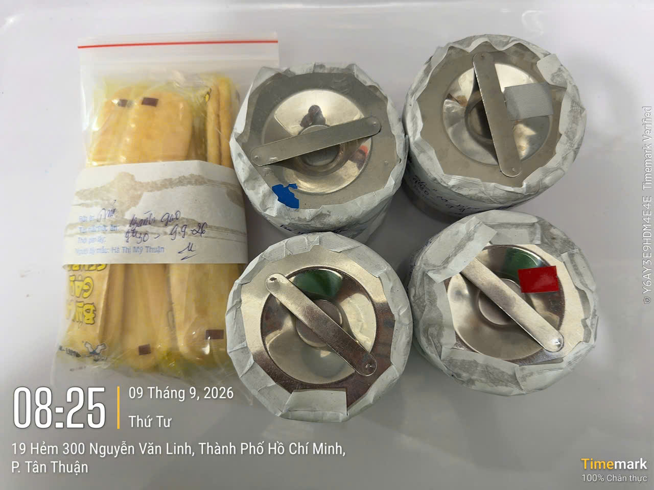 Preserved meal sample