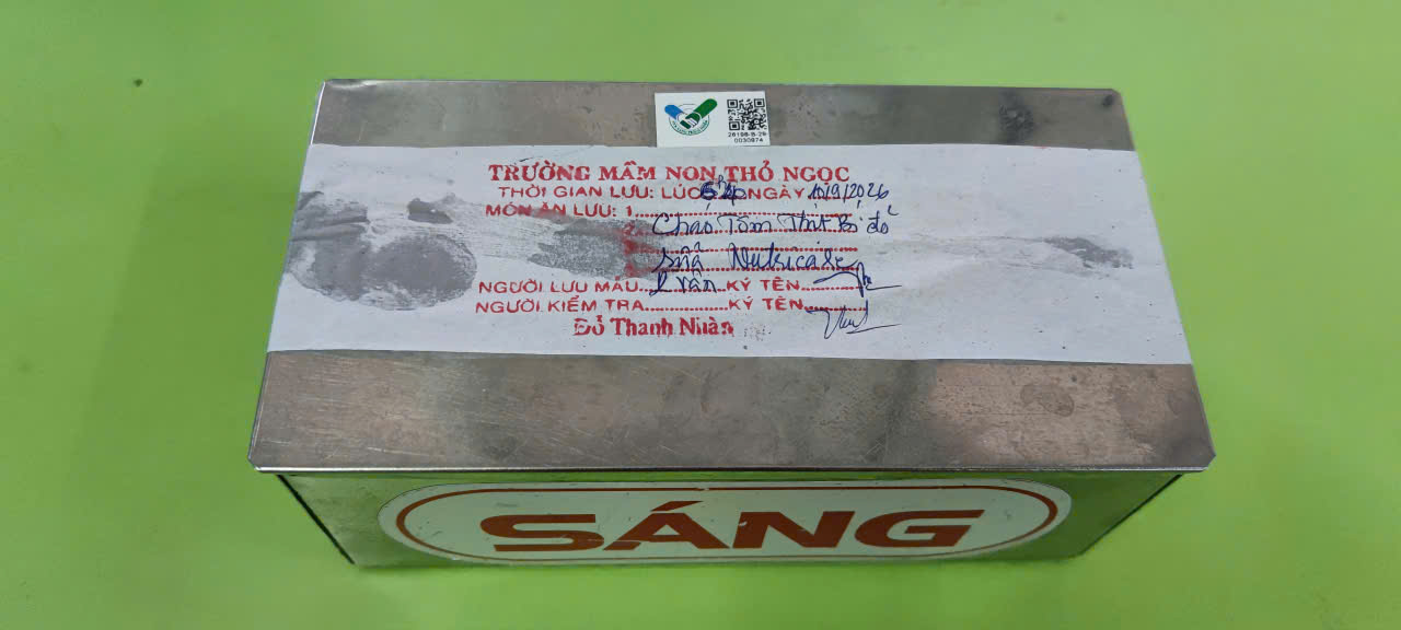 Preserved meal sample