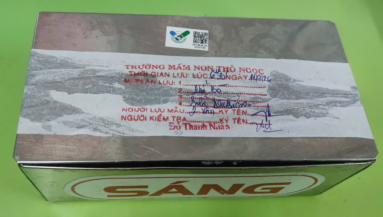 Preserved meal sample