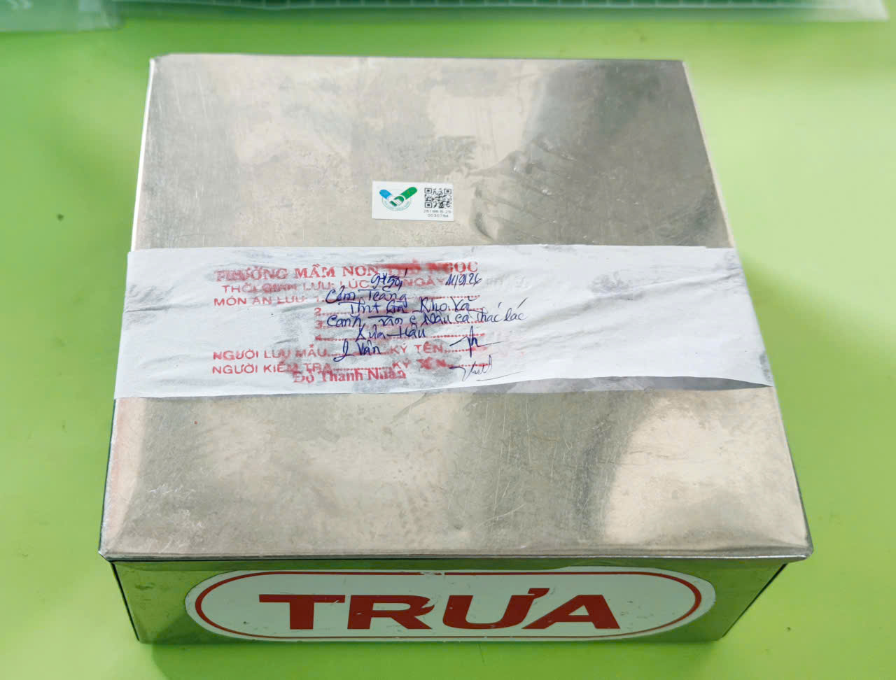 Preserved meal sample