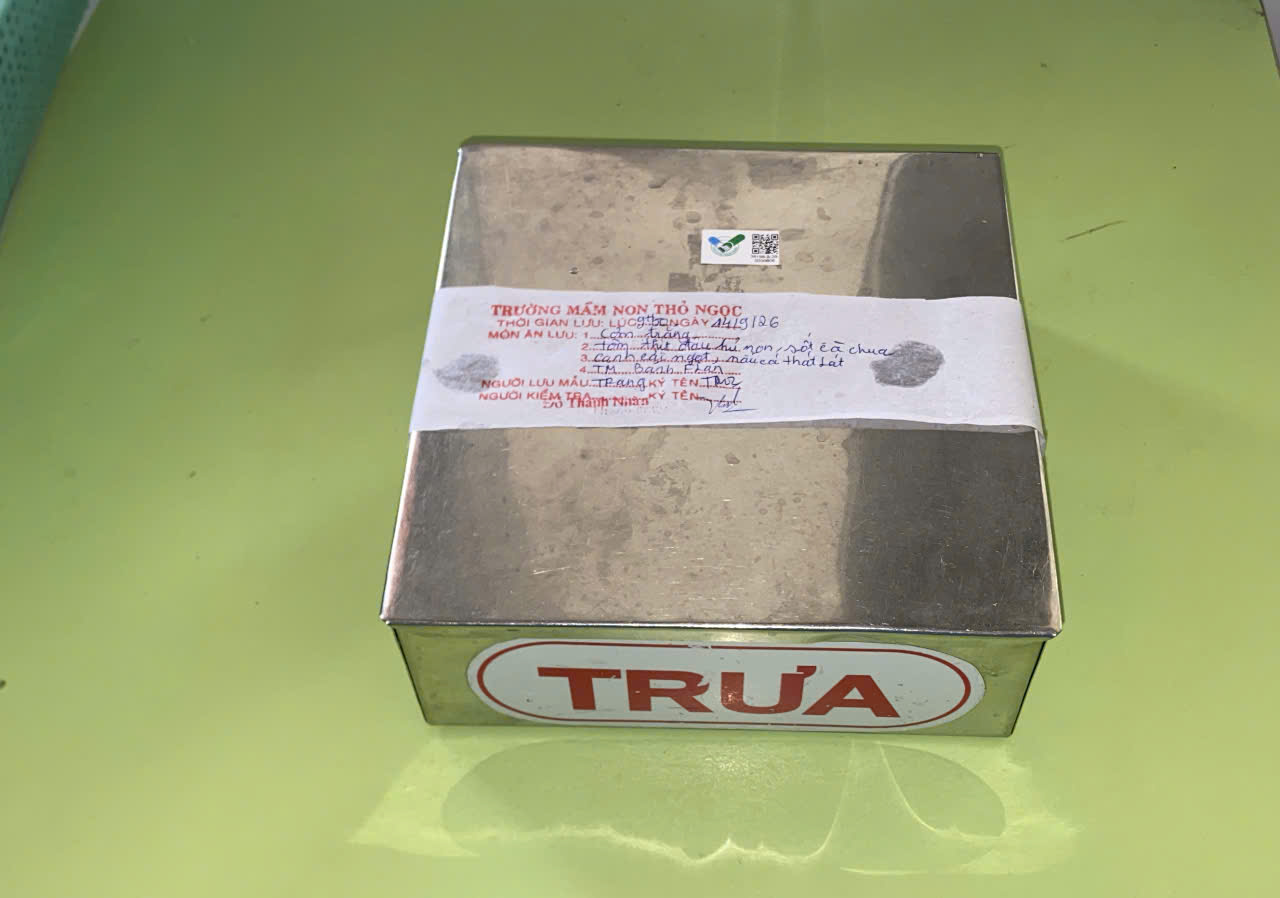 Preserved meal sample