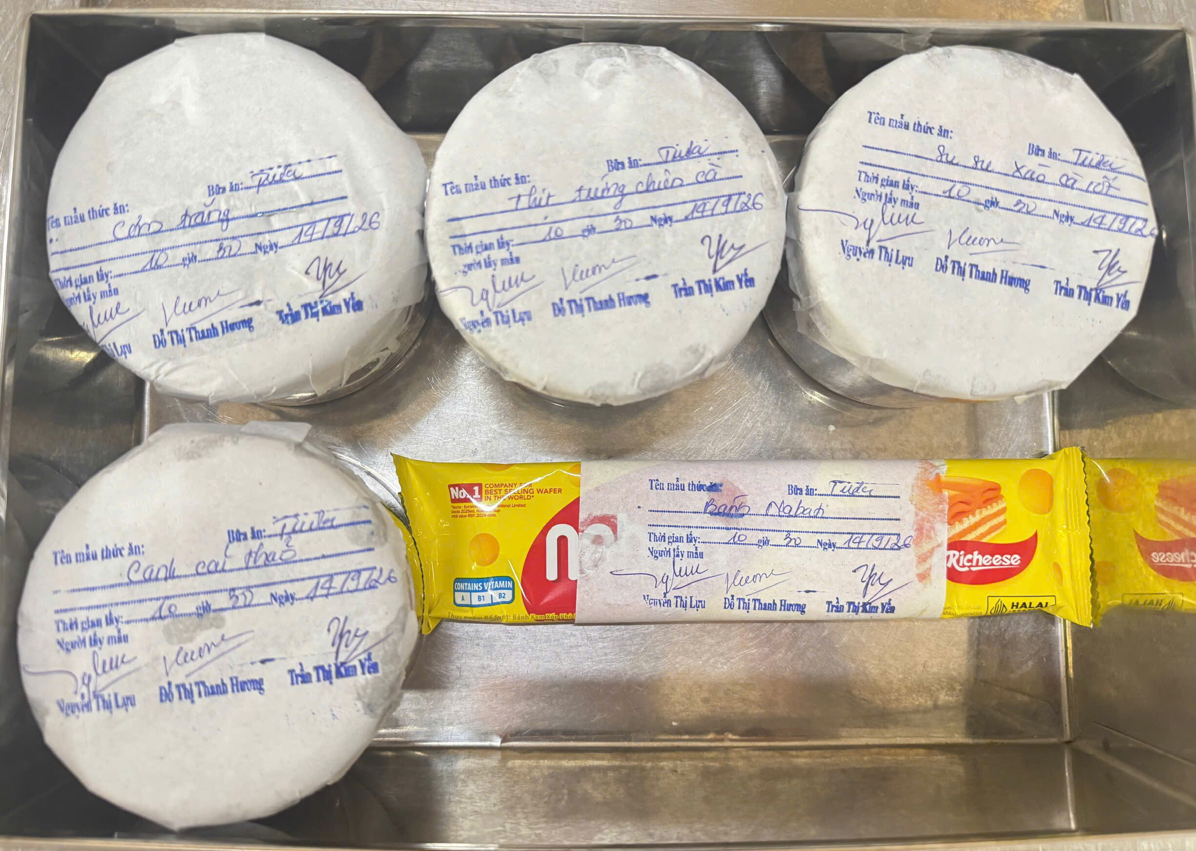 Preserved meal sample