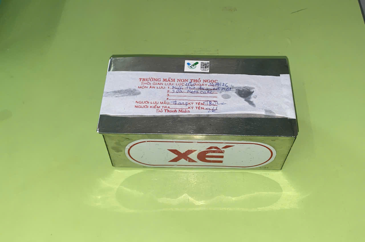 Preserved meal sample
