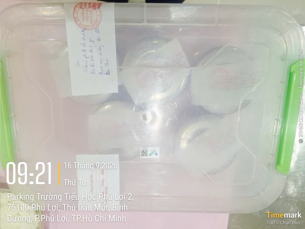 Preserved meal sample