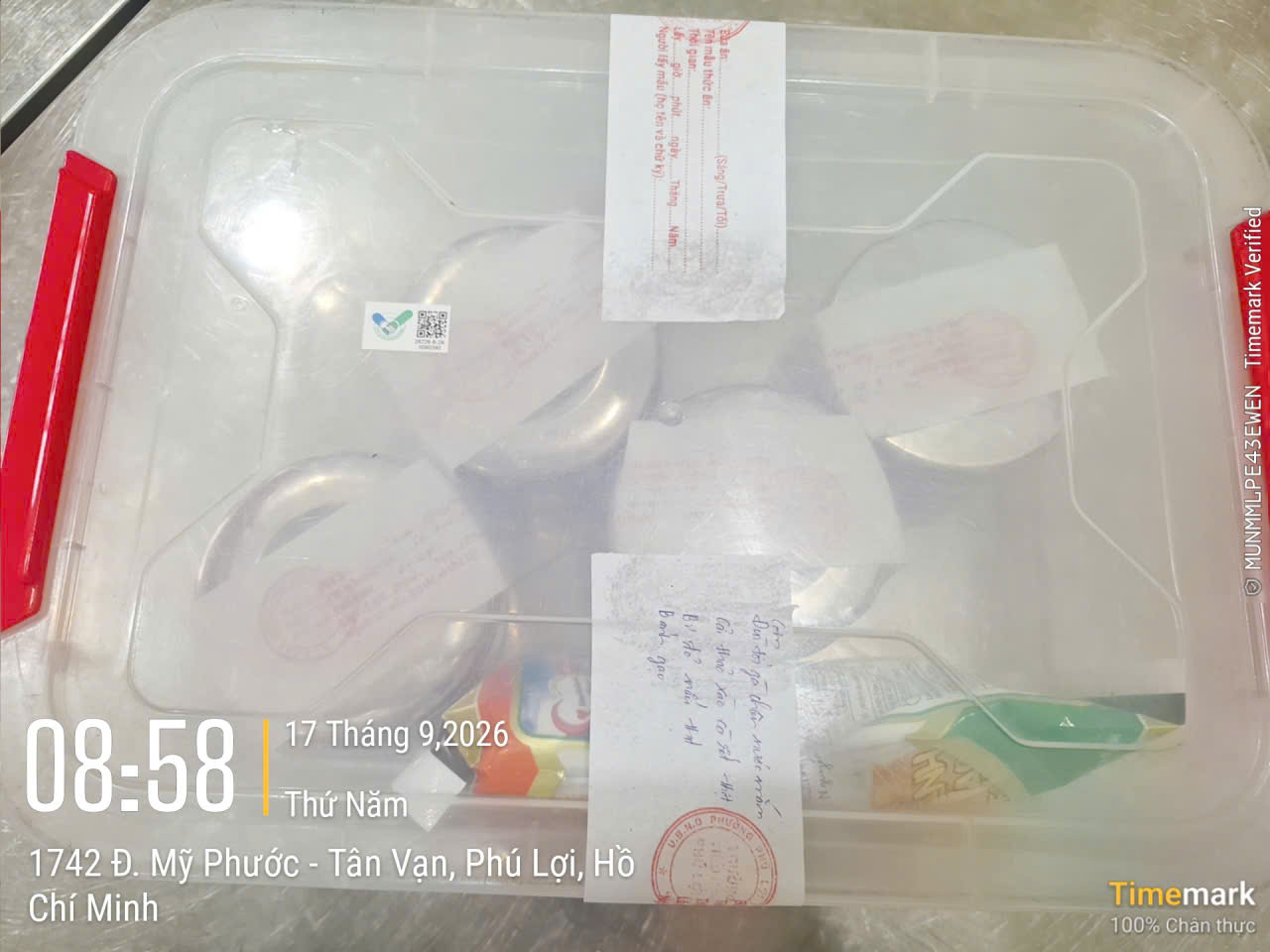 Preserved meal sample