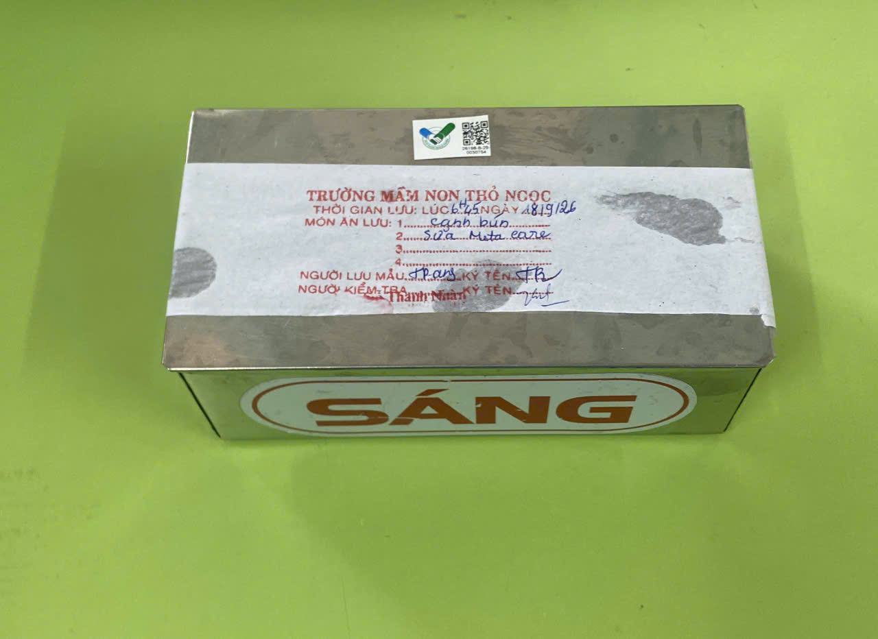 Preserved meal sample