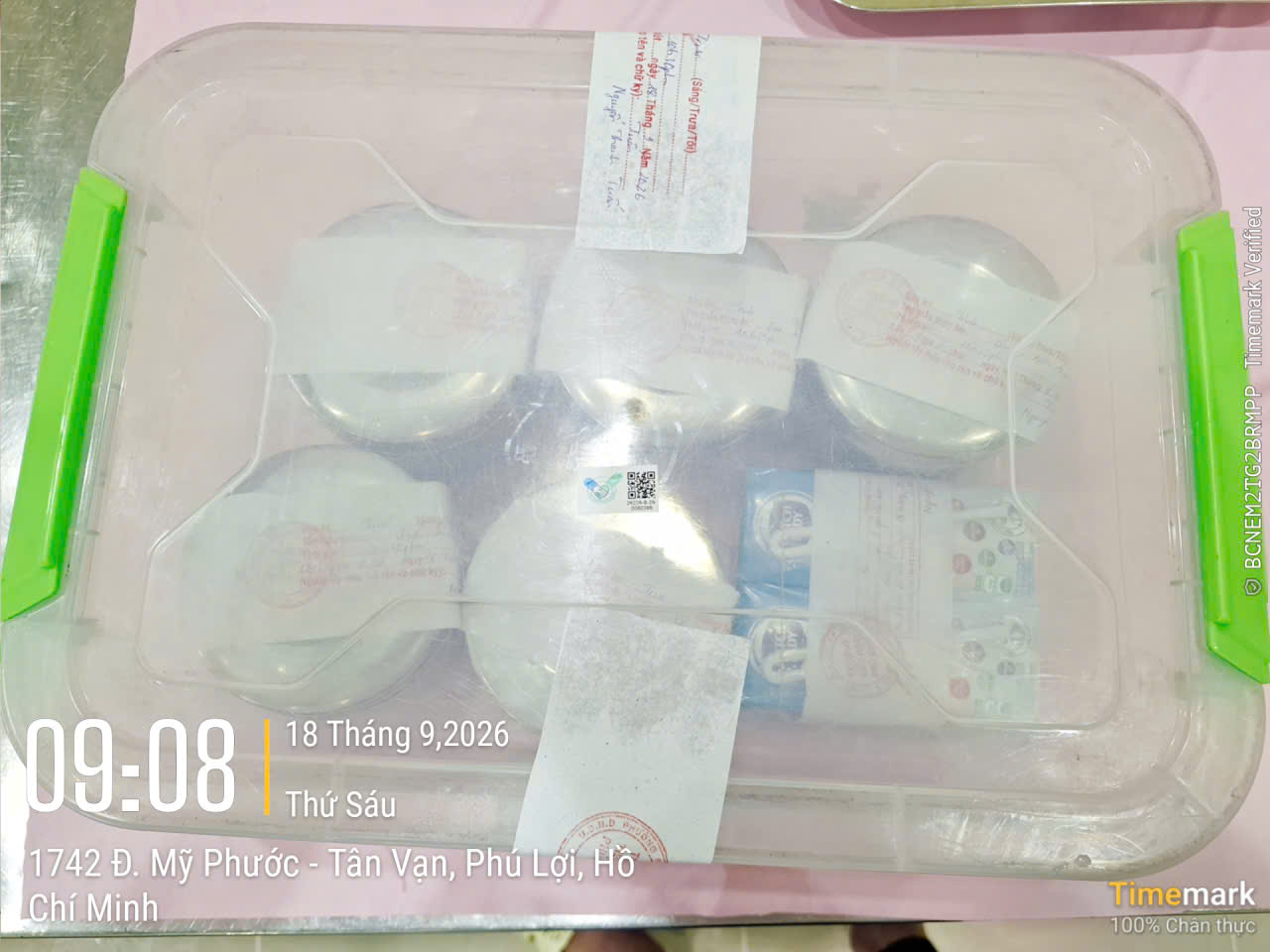 Preserved meal sample