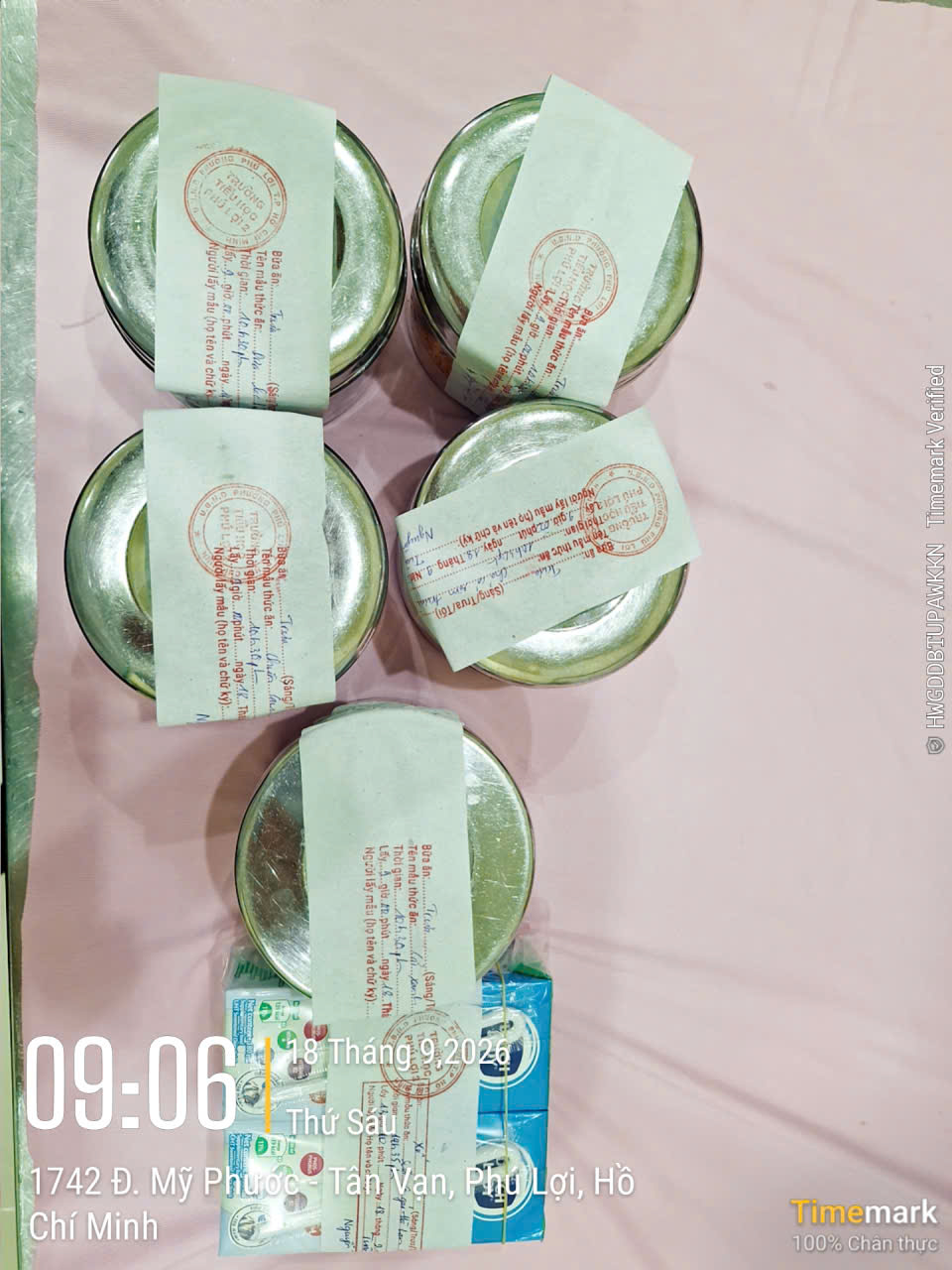 Preserved meal sample