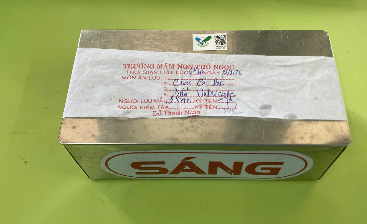 Preserved meal sample