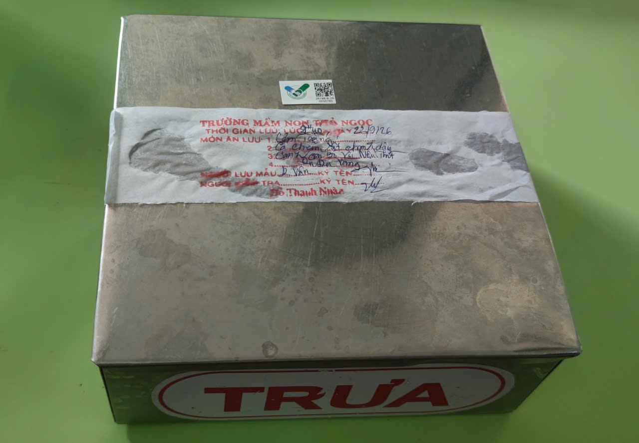 Preserved meal sample