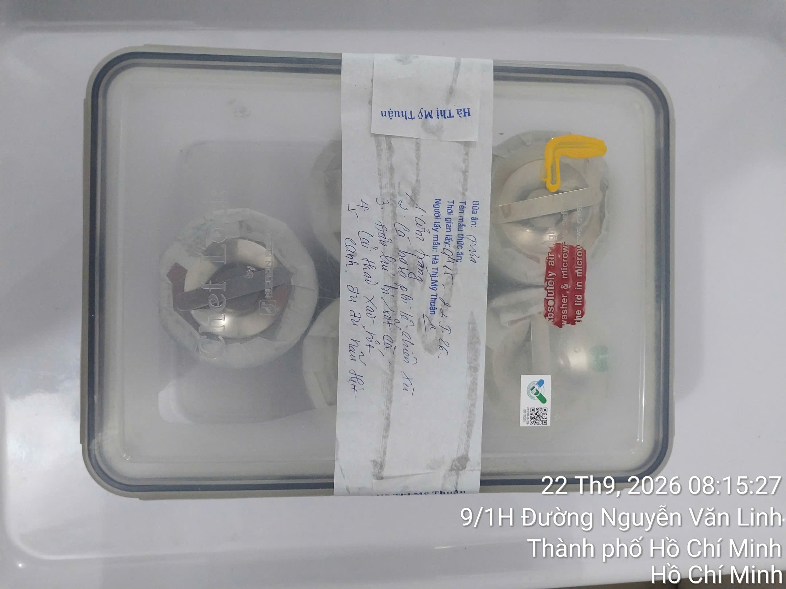 Preserved meal sample