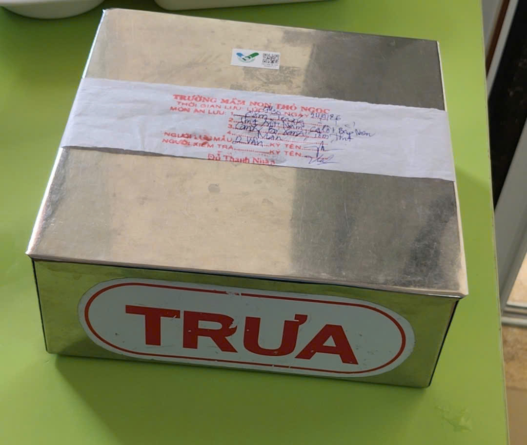 Preserved meal sample