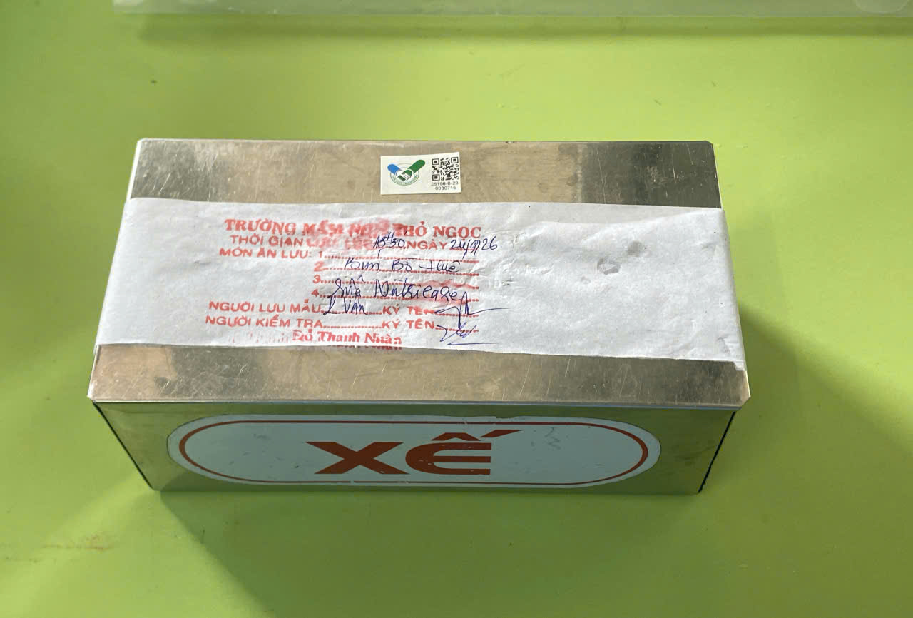 Preserved meal sample