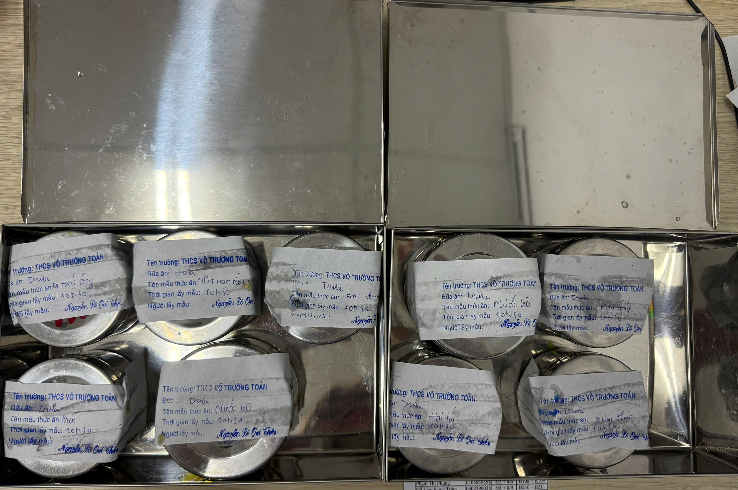 Preserved meal sample