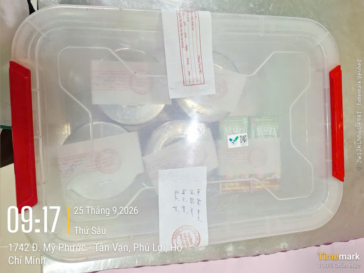 Preserved meal sample