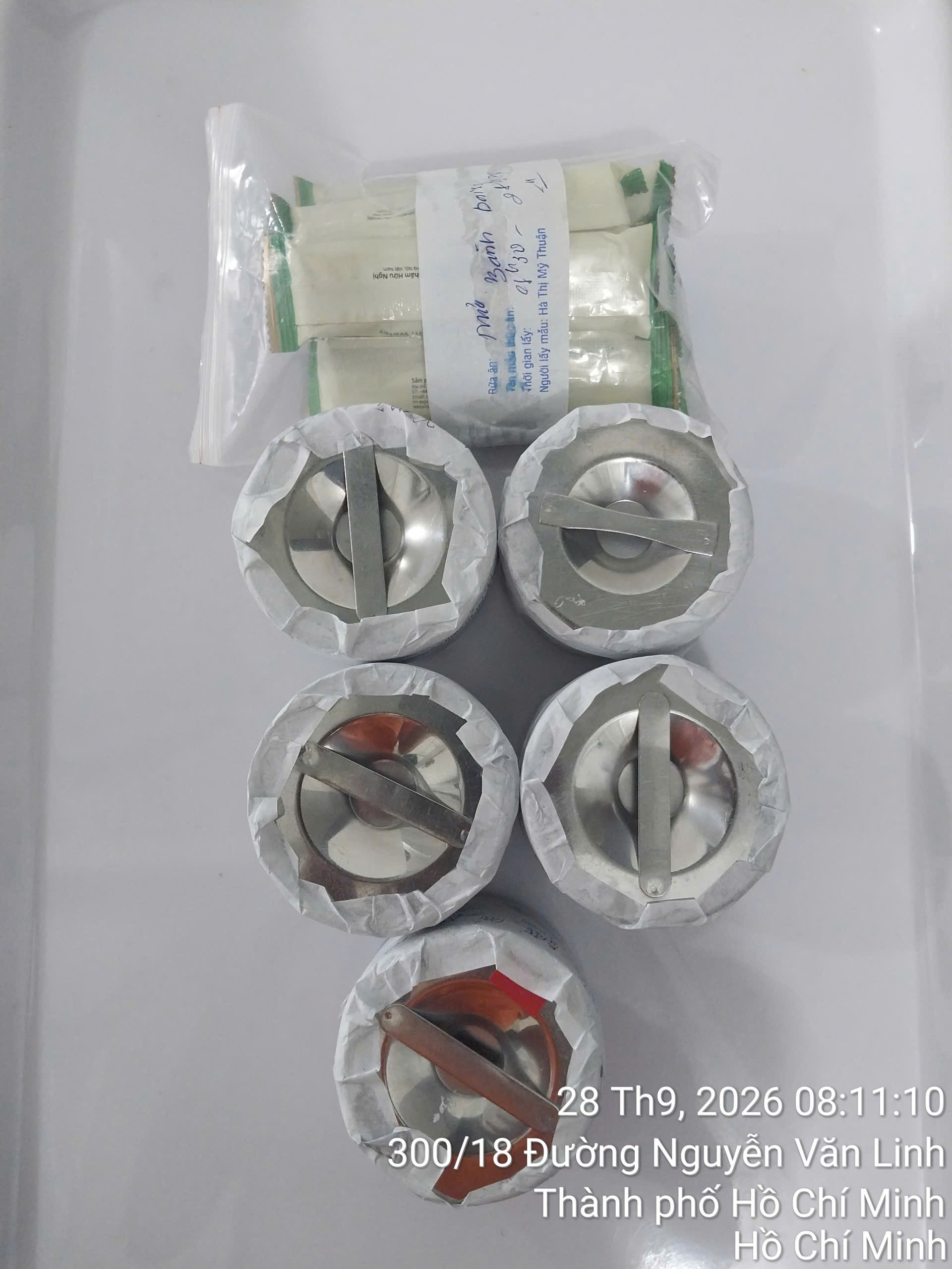 Preserved meal sample