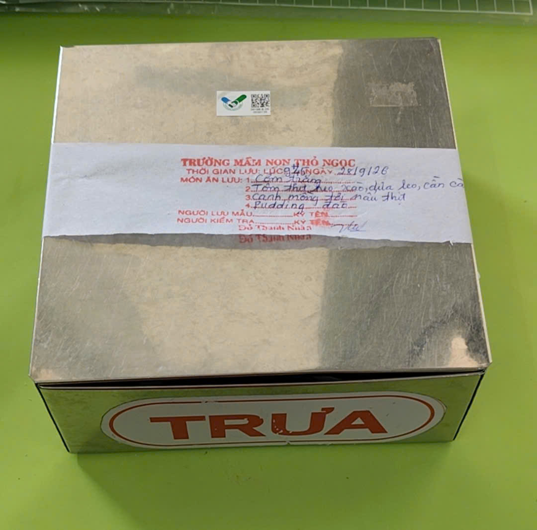 Preserved meal sample