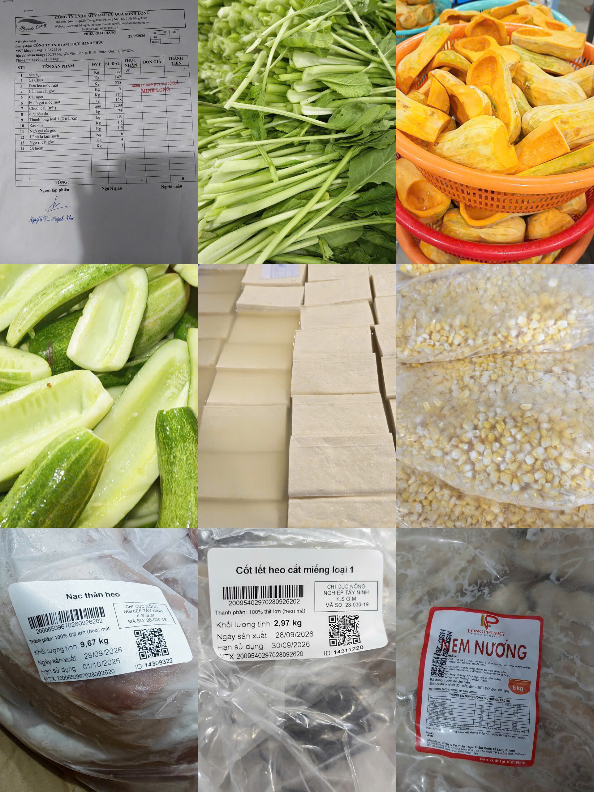Preserved meal sample