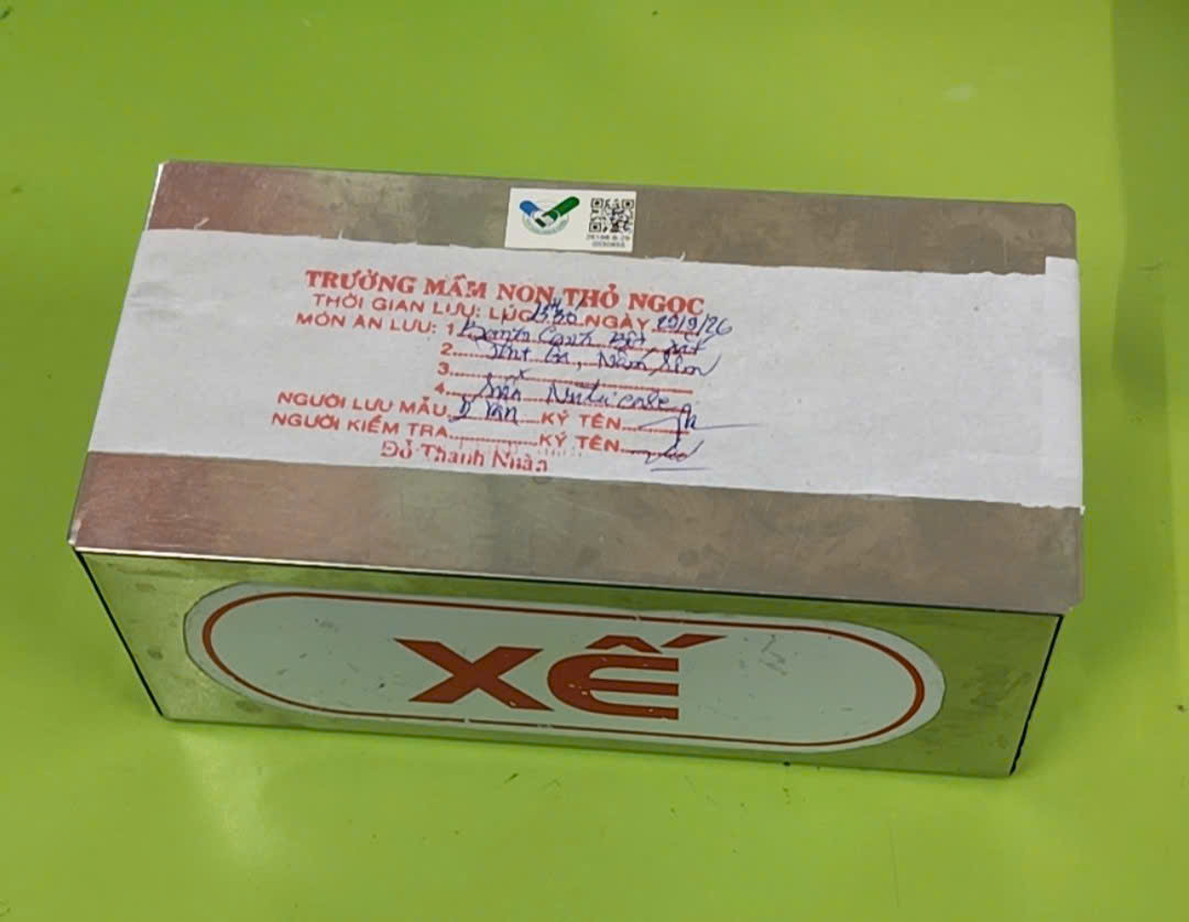 Preserved meal sample