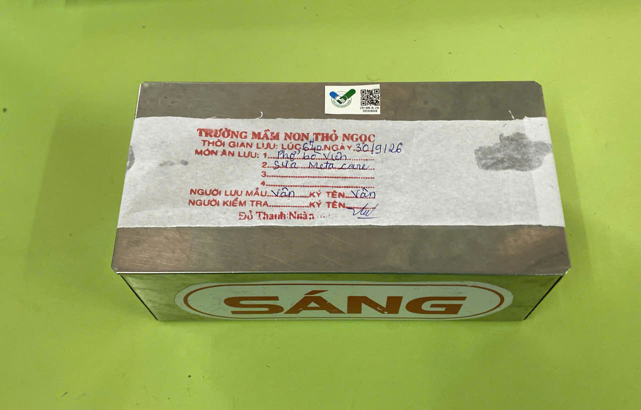 Preserved meal sample