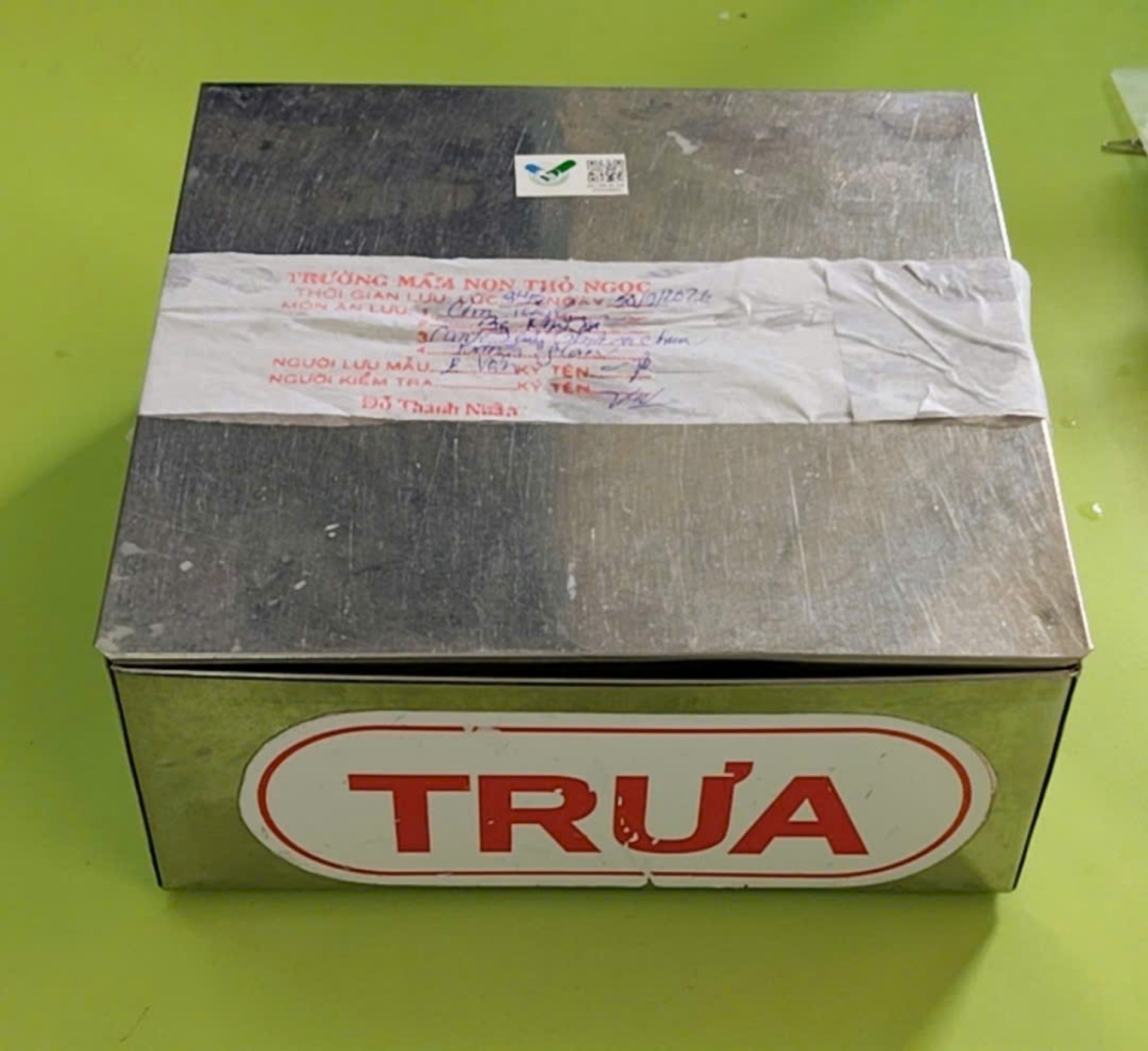 Preserved meal sample