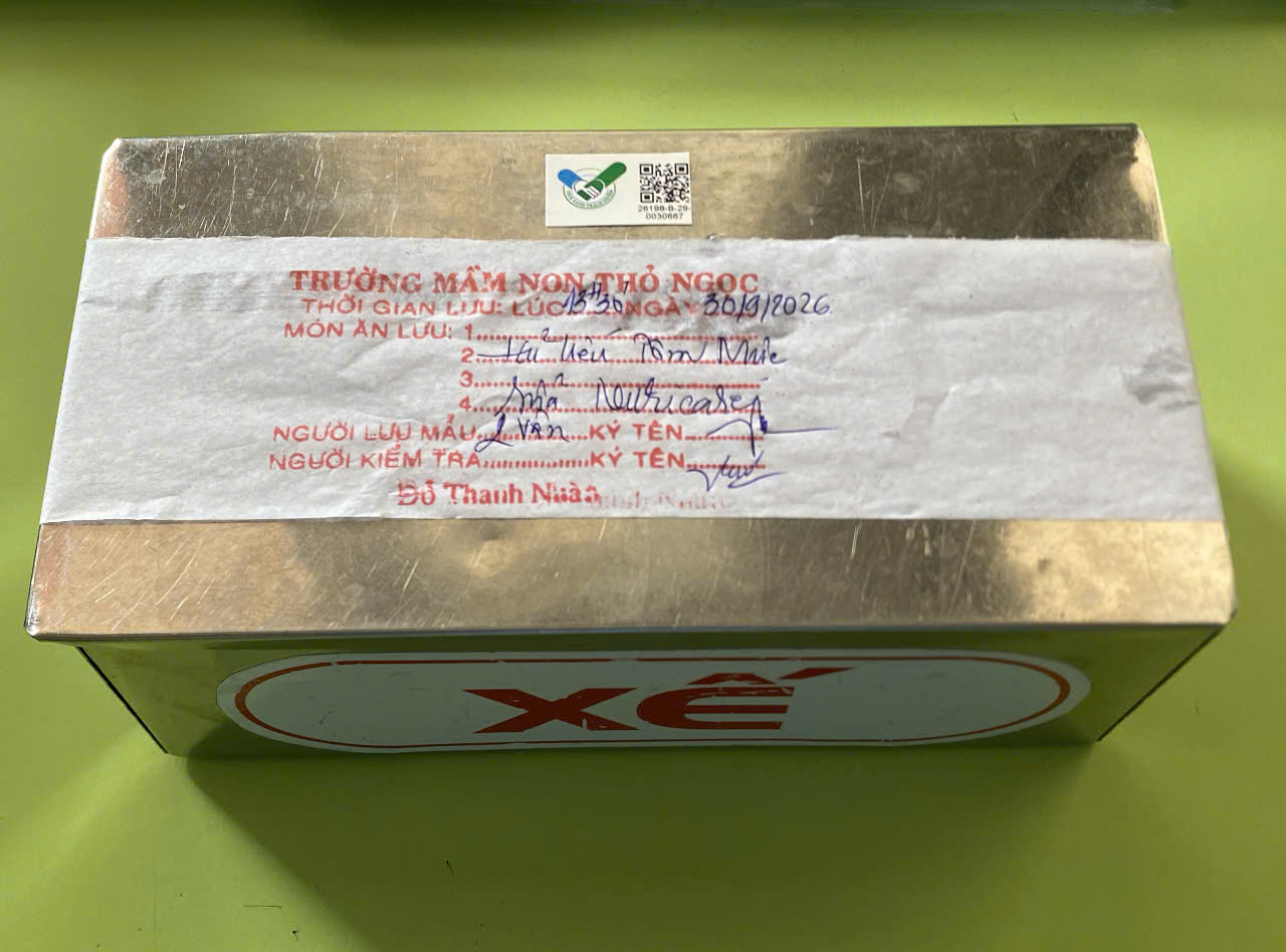 Preserved meal sample