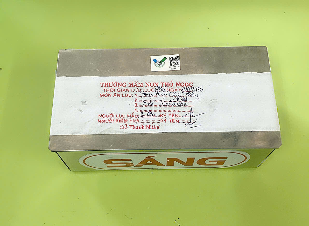 Preserved meal sample
