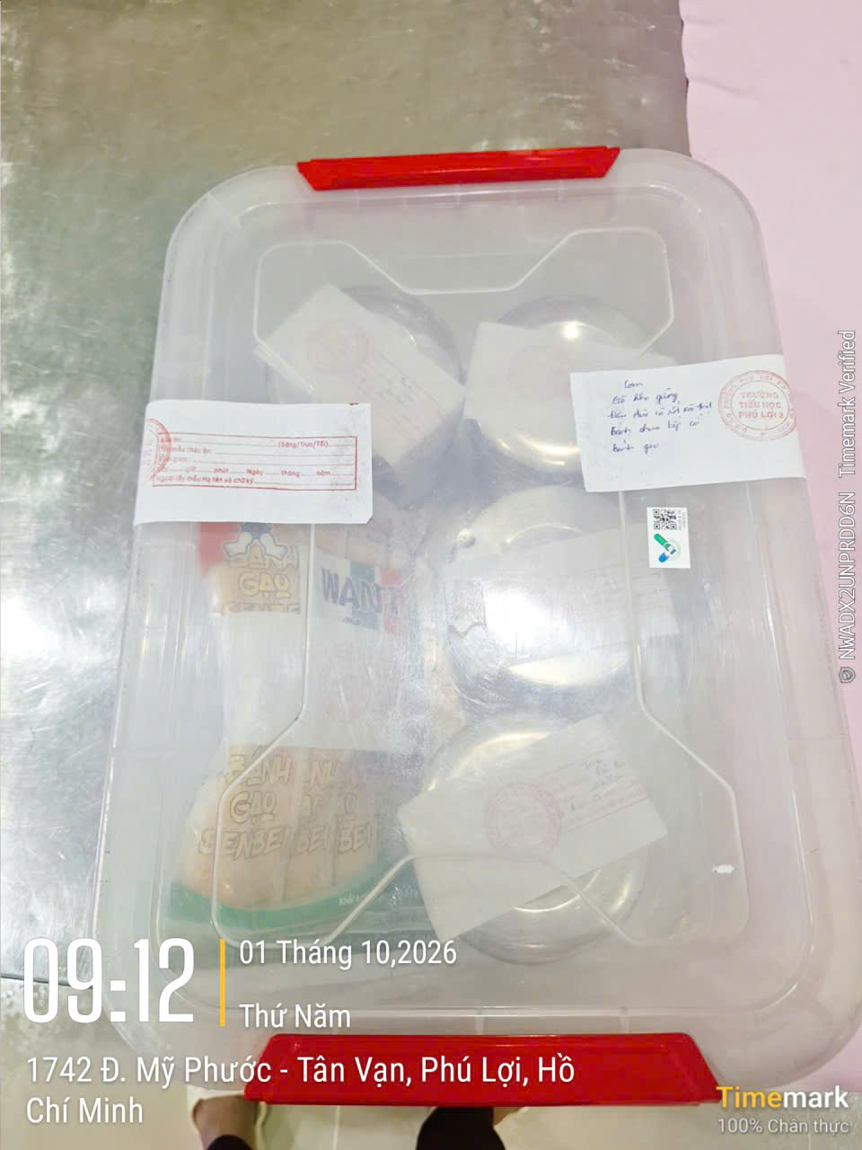 Preserved meal sample