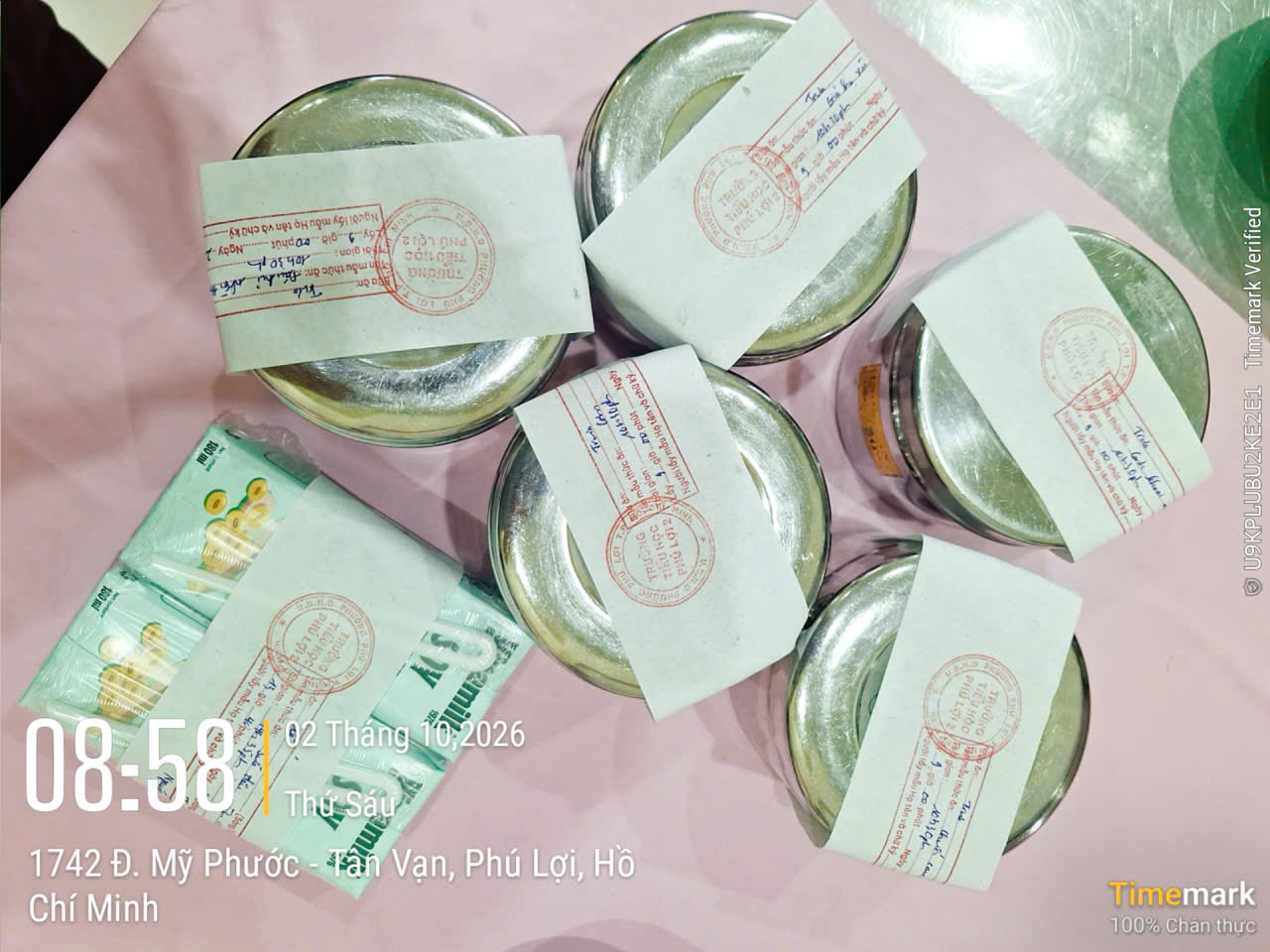 Preserved meal sample