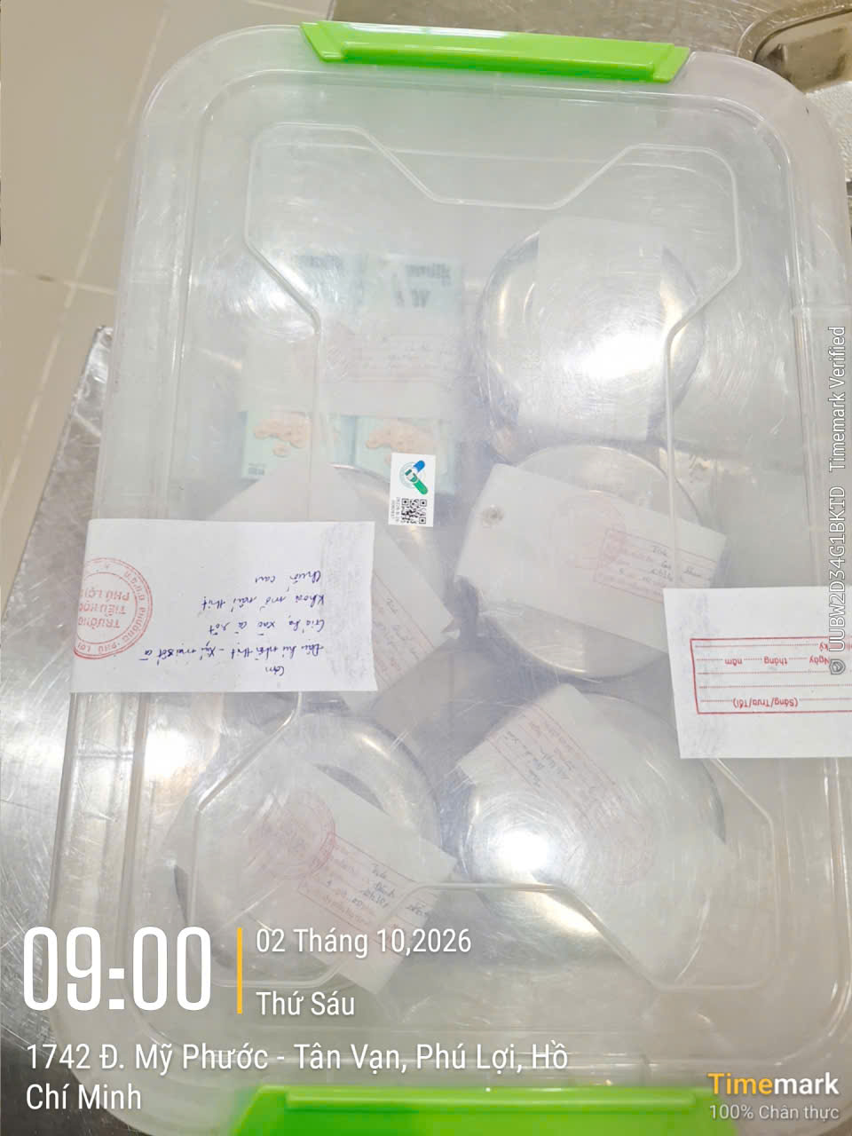 Preserved meal sample