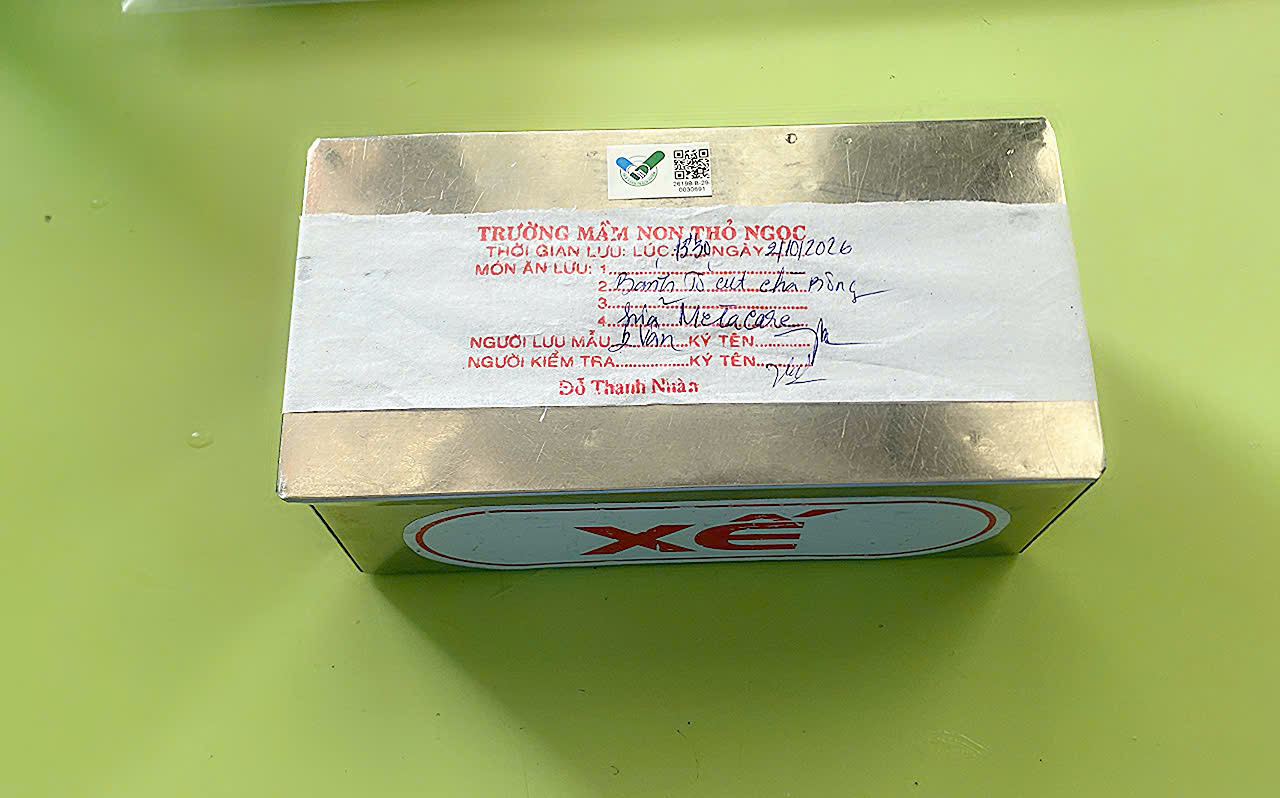 Preserved meal sample